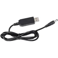 Кабель живлення USB to DC 5.5x2.1mm 12V 1.0m Value (S1016)