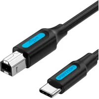 Printer cable USB-C 2.0 to BM 2.0m 2.4A 480Mbps Vention (CQUBH)