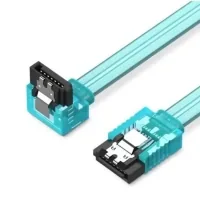 Data transfer cable SATA 3.0 7pin F/F 0.5m L Blue Vention (KDDSD)