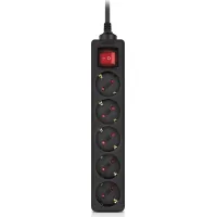 Мережевий фільтр живлення REAL-EL RS-PROTECT M 10m, black (EL122300037)