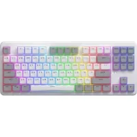 Keyboard Hator Rockfall 3 Mecha TKL QMK/VIA Orange Wireless White (HTK851UA)