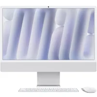Комп'ютер Apple 24" iMac Retina 4.5K / Apple M4 (8-c/CPU, 8-c/GPU), 16, 256, Silver (MWUC3UA/A)