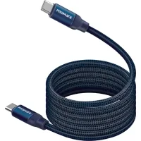 Data cable USB-C to USB-C 1.2m Promate (springy.blue)