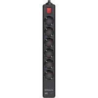 Мережевий фільтр живлення REAL-EL RS-PROTECT 605 3m, black (EL122300041)