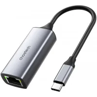 Адаптер USB-C to RJ45 Ethernet 2500Mbps Choetech (HUB-R02-GY-V1)