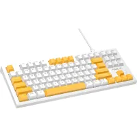 Keyboard Aula F3032 keycaps plus 21 Yellow keys KRGD Red USB UA White (6948391204680)