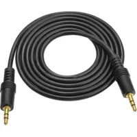 Multimedia cable 3.5mm M to 3.5mm M 1.5m black Voltronic (YT-AUXGJ(M)/(M)-1.5-B)