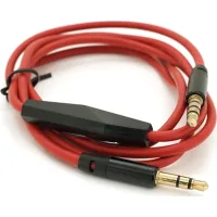 Multimedia cable 3.5mm M to 3.5mm M 1.0m + microphone red Voltronic (ZDL-AUXcM/1.0m)