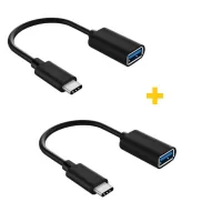 Adapter OTG USB 2.0 AF to USB-C 0.11m 2PCS black XoKo (XK-AC230-BK2)
