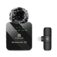 Мікрофон Puluz для iPhone/iPad 8-контактний приймач Black (PU645B)
