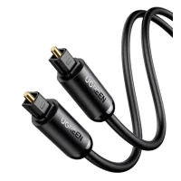 Кабель мультимедійний Optical Toslink 1.0m AV122 black Ugreen (70890)