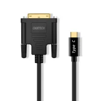 Multimedia cable USB-C to DVI M 1.8m black Choetech (XCD-0018-BK)