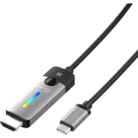 Multimedia cable USB-C to HDMI M 1.8m 8K 60Hz LED RGB J5create (JCC157-N)