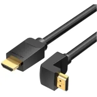 Multimedia cable HDMI M to HDMI M 1.5m 4K60Hz 90° corner black Vention (AAQBG)