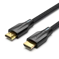 Multimedia cable HDMI M to HDMI M 1.0m 8K60Hz cotton braided black Vention (AAUBF)