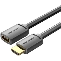 Multimedia cable HDMI M to HDMI F 1.0m V2.0 4K60Hz PVC black Vention (AHCBF)