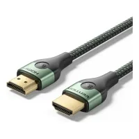 Кабель мультимедійний HDMI M to HDMI M 1.0m 8K60Hz ultra thin cotton braided green Vention (ALOGF)