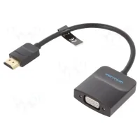 Adapter HDMI M to VGA F 0.15m black Vention (42154)