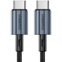 Data cable USB-C to USB-C 1.2m 60W braided black Choetech (XCC-1014)