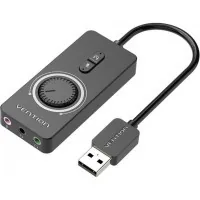Sound board Vention Audio USB 3x3.5mm jack 0.15m Volume Control (CDRBB)