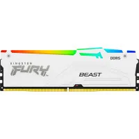 Модуль пам'яті для комп'ютера DDR5 32GB 5200 MHz FURY Beast White RGB Kingston Fury (ex.HyperX) (KF552C40BWA-32)