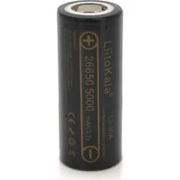 Акумулятор 26650 5000mAh (5100-5500mAh) 25A, 3.7V (2.5-4.2V), Black, 2шт в уп., ціна за 1шт Liitokala (Lii-50A / 23383)