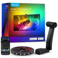 Govee LED Strip Kit H605C Envisual TV Backlight T2 with Dual Cameras 75-85'', RGBIC, WI-FI/Bluetooth, Black (H605C312)