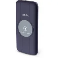 Universal battery Vinga 10000 mAh Wireless QC3.0 PD soft touch purple (BTPB3510WLROP)