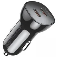 Choetech car charger 2xUSB-C 40W PD black (TC0008-BK)