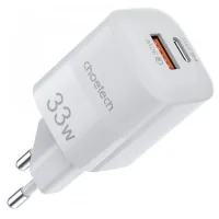 Charger Choetech GaN USB-A/USB-C 33W QC3.0/PD/PPS (PD5006-EU-WH)