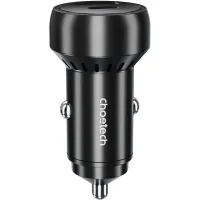 Charger Choetech USB-C+USB-A 60W QC3.0/PD/PPS black (TC0014-BK)