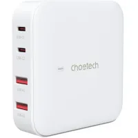 Charger Choetech GaN 2 USB-A / 2 USB-C 100W QC3.0/PD/PPS (PD8008-EU-WH)