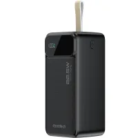 Батарея універсальна Choetech 50000mAh, PD QC/3.0/22.5W, USB-C In/out, 2*USB-A (B732-ACBK)