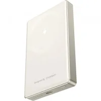 Батарея універсальна Choetech Magnetic Wireless 10000mAh 20W, PD, Qi-15W, USB-C In/Out Ultra-thin, Beige (B739-CCCWH)