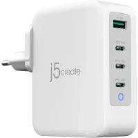 Charger J5create 1xUSB + 3xUSB-C 130W GaN QC3.0/PD/PPS (JUP43130E-EN)