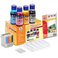 Комплект перезаправних картриджів WWM Epson C67/87/CX3700/4100/4700 (RC.T063)