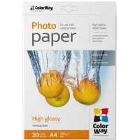 Photo paper ColorWay A4 230 g Glossy 20 sheets (PG230020A4)