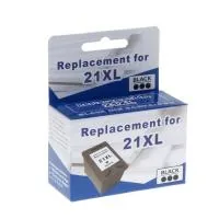 Microjet cartridge for HP #21XL Black (HC-E01X)