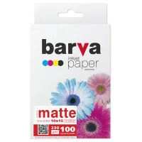 Photo paper Barva 10x15, 230 g/m2, matt, 100 sheets (A230-214)