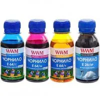 Ink WWM Epson L605/L4150/L1455, 4x100g BP/C/M/Y (E26/64SET4-2)