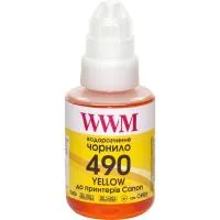 Чорнило WWM Canon GI-490, 140г Yellow (C490Y)