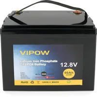 Battery LiFePo4 Vipow LiFePO4, 12.8V-50Ah (LiFePO4128-50/40)
