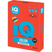 Папір IQ color А4 80g 500sh red, coral, intensive Mondi (CO44/A4/80/IQ)