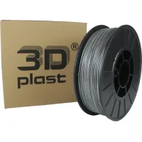 Plastic for 3D-printer 3Dplast PLA 1.75mm, 0.85kg, gray-metallic (3DPLA17508GMT)