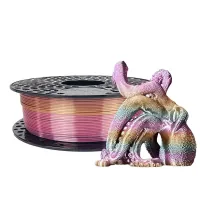 Plastic for 3D printer AzureFilm PLA SILK 1.75mm 1kg Rainbow Tropicana (FL171-2463)