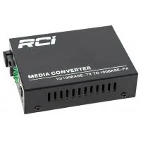 Media converter RCI 100M, 20km, SC, RJ45, Tx 1310nm, standart size metal case (RCI902W-FE-20-T)