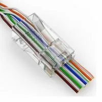 Connector RJ45 cat.5e, through holes, 50 pcs Merlion (10565)