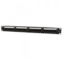 Patch panel 19" 24xRJ-45 UTP cat.6, 1U, type 110 Cablexpert (NPP-C624CM-001)