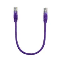 Patch cord 0.3m, RJ-45, Cat.5e, CU, copper, purple Ritar (PCR-CU/0.3Pe / 14090)