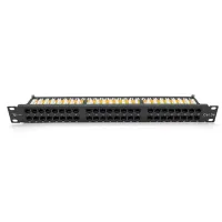 Patch panel 19" 48xRJ-45 UTP cat. 5e, DUAL type, 1U Ritar (RT-2264-CAT.5E)